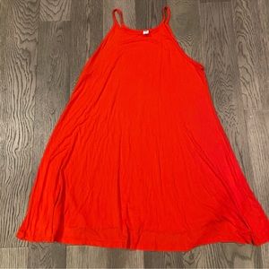 OLD NAVY | Summer Orange Mini Dress w/Spaghetti Straps